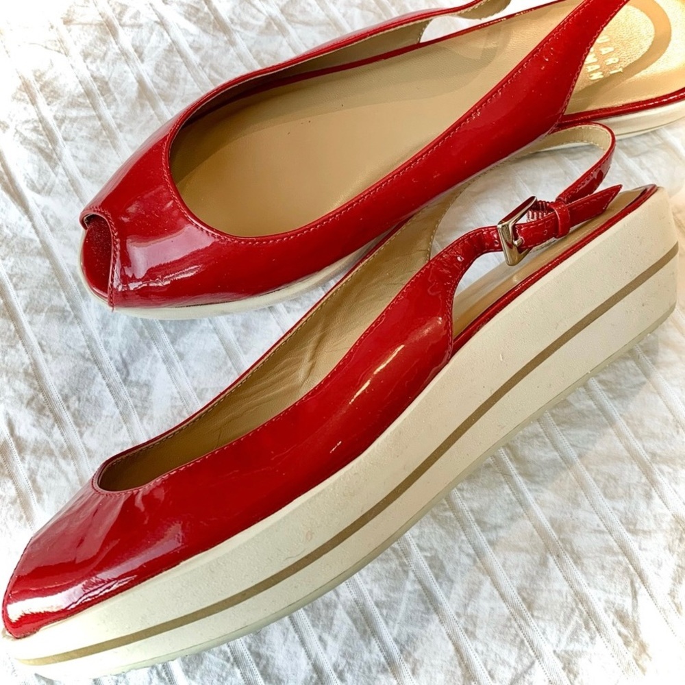STUART WEITZMAN Peep-Toe Platform Sandals
